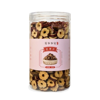 葛爷爷家新疆酥脆红枣片180g罐装
