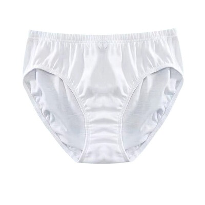 100%纯棉男生内裤三角白色短裤头