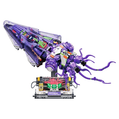 未及银刃乌贼拼装积木男生礼物