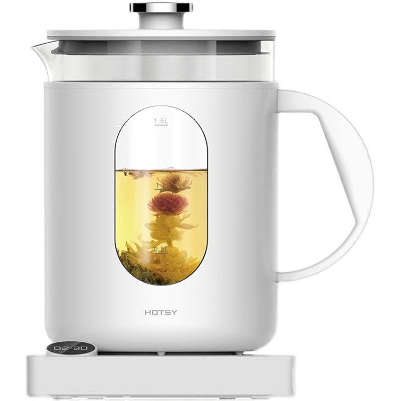 hotsy浩思养生壶多功能家用煮茶壶玻璃电水壶微电脑保温办公1.5L
