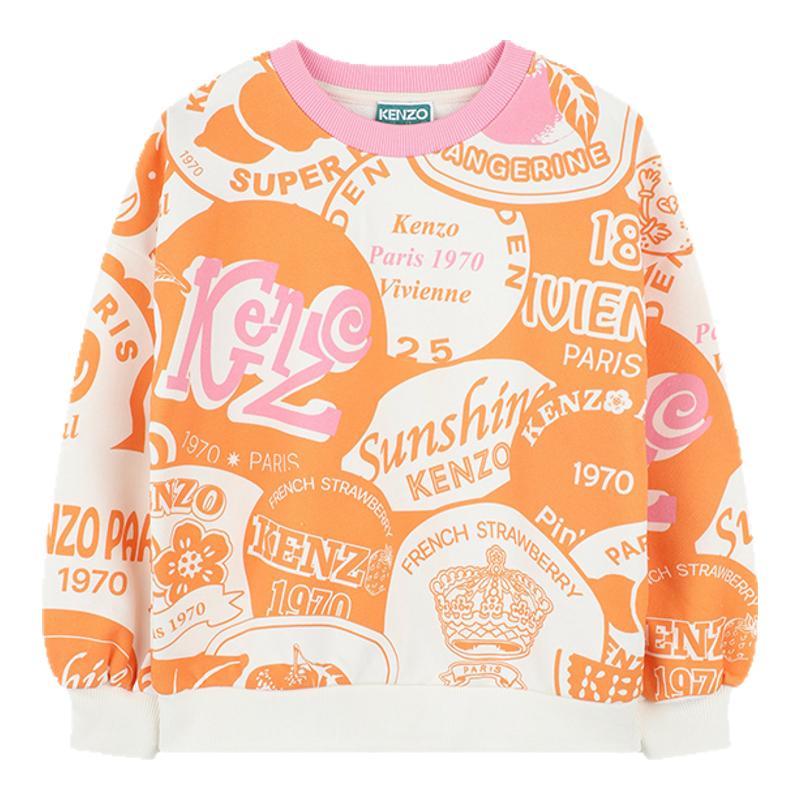 【早秋甄选】KENZO KIDS童装休闲宽松圆领卫衣套头衫K61050