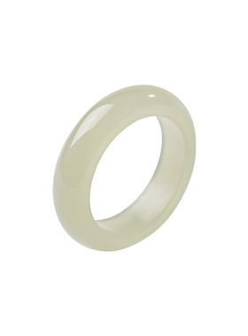 宫里上新天然和田玉素圈戒指