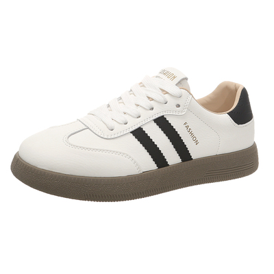 【甄选推荐】德训小白板鞋女厚底