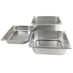 304不锈钢份数盆长方形分数盒调味料盒快餐盆辣烫展示柜份数盆