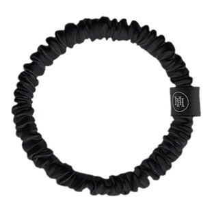 highholly真丝大肠发圈小号高级感头花22姆桑蚕丝发绳皮筋女黑色