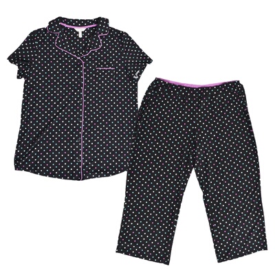 莫代尔夏季半袖加肥胖MM套装睡衣