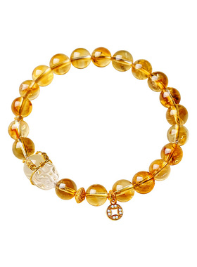 宫里上新正品天然黄水晶手串