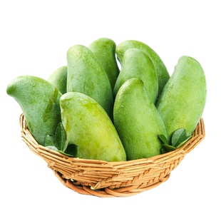 广西青芒果生吃脆甜芒果新鲜水果芒果花酸野青芒生吃脆甜9斤包邮