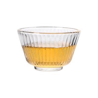 尖尖仔喝茶带把透明品茗杯家用
