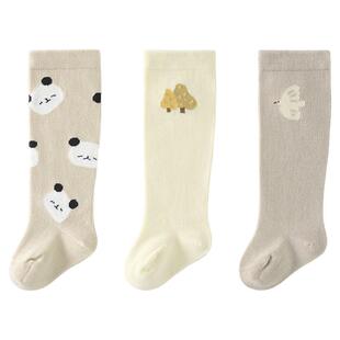 童泰婴儿袜子宝宝长筒袜儿童高筒袜男童女童无骨袜头不勒腿宽口袜