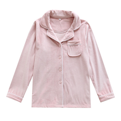 秋冬海岛绒单件睡衣女上衣