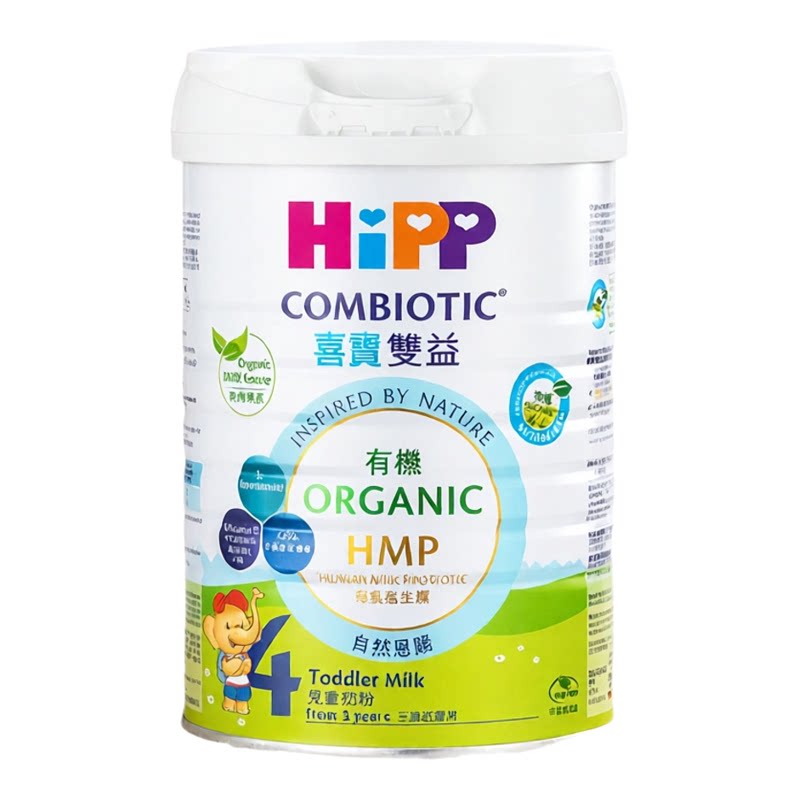 HiPP喜宝 有机双益HMP有机儿童奶粉4号800克3岁+宝宝营养有机奶粉