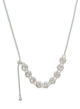 水晶流苏气质女项链锁骨链