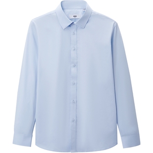 HLA/海澜之家轻商务长袖正装衬衫秋冬大码利落正式上衣男