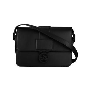 【自营】LONGCHAMP/珑骧黑色盒子包小方包单肩斜挎女包10175HBW