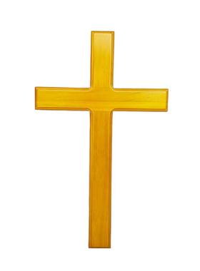 黄色实木多尺寸壁挂墙饰壁挂十字架手持家用挂墙道具COS