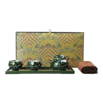 鎏银茶具套装女士专用一壶两杯