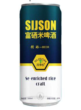 江西宜春四季松富硒米啤酒500ml