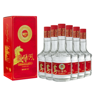 浏阳河白酒42度M18纯粮酒浓香型450ml*6瓶整箱高档水晶盒批发酒类