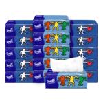 得宝抽纸16包箱90抽樱花香味无香纸巾4层厚大软抽家用实惠餐巾纸