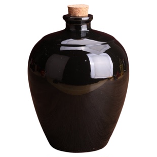 2斤陶瓷酒瓶酒坛子酒罐白酒瓶空瓶家用密封存酒罐专用土陶酒壶GH