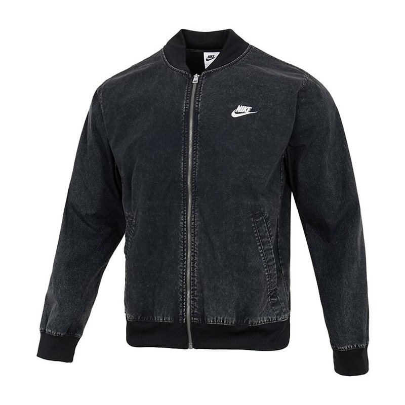 Nike耐克正品男子春秋纯棉夹克运动休闲棒球服梭织做旧外套DQ4590