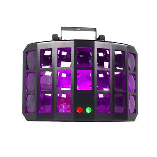 灯夫人新款ktv闪光氛围灯激光灯七彩旋转灯家用声控蝴蝶灯舞台灯