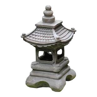 太阳能庭院灯户外新中式石塔摆件宫灯路引禅意花园民宿日式装饰灯