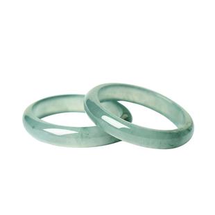 宫里上新翡翠戒指素圈女冰种天然玉石旺财指环尾戒女士生日礼物