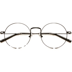 平光镜复古眼镜框女韩版潮文艺 圆框眼睛框镜架男配近视佐野一郎