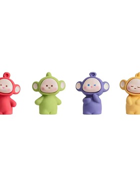 可爱天线宝宝打工人工位情绪稳定摆件电脑屏幕桌面装饰玩偶礼物