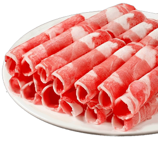鲜切羊肉卷涮羊肉肥羊卷羊肉片新鲜羔羊肉正宗火锅食材商用批发