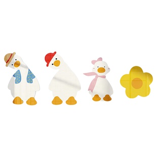 网红打卡公仔拍照布置奶茶店墙装饰云朵亚克力3d立体多巴胺贴挂画