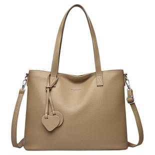 真皮质感大包包女2026新款休闲大容量旅行手提单肩包软皮托特背包