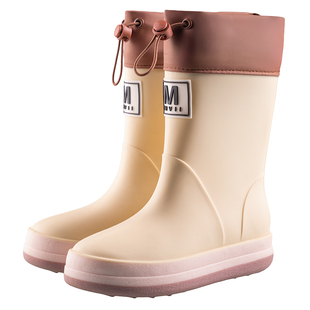 儿童冬季厚绒防水鞋雪地靴女童防滑东北棉鞋男童雨鞋保暖防寒胶鞋