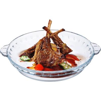 钢化玻璃耐高温多功能鲍鱼盘