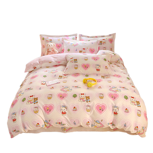 A类100%全棉被套单件卡通儿童纯棉被罩150x200x230单双人宿舍