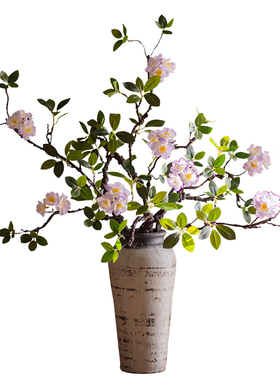 轻奢高端海棠花仿真花假花装饰
