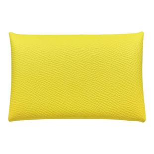 H家卡包真皮女款简约手工对折名片夹ep手掌纹进口牛皮卡夹Calvi男