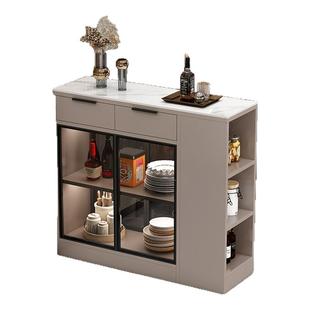 蜂窝铝餐边柜客厅靠墙轻奢双面隔断柜置物柜简约家用收纳柜玄关柜