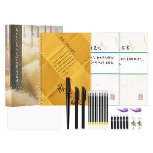 手写体凹槽字帖女生字体漂亮行楷速成男生霸气行书练字帖江湖临摹