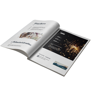 定制企业宣传册棉纸画册样本说明书作品集锁线精装少量打印印刷