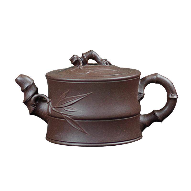宜兴紫砂壶名家纯全手工紫砂泡茶壶高端茶具礼物原矿老紫泥竹段