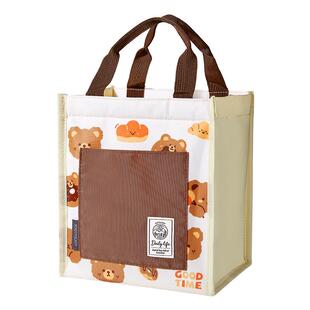 乐扣乐扣保温袋加厚铝箔便当包上班族带饭手提袋可爱小学生饭盒包