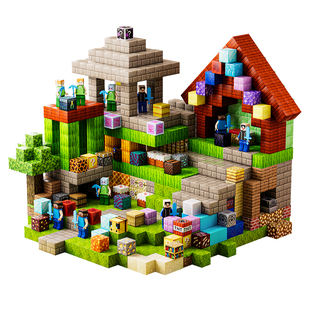 我的磁力世界拼图3d立体儿童益智玩具男孩拼装磁铁积木人仔6-12岁