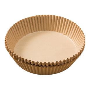空气炸锅专用纸烤盘吸油纸圆形家用食物硅油纸锡纸碗烘焙锅子电炸