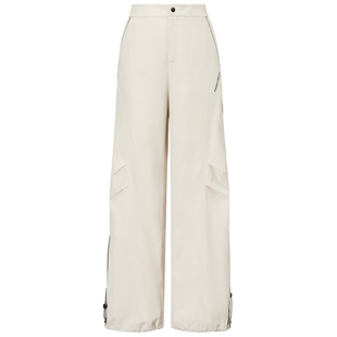 【金晨同款】FF仿佛2025春新款工装风束脚抽绳淡色系工装裤休闲裤