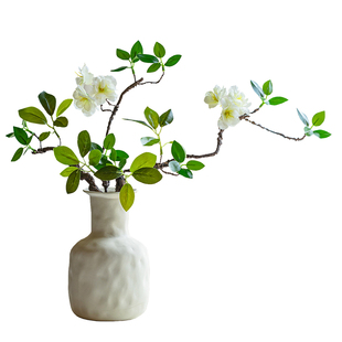 海棠花艺仿真花假花花束摆设轻奢高端客厅餐桌装饰高级仿生花干花