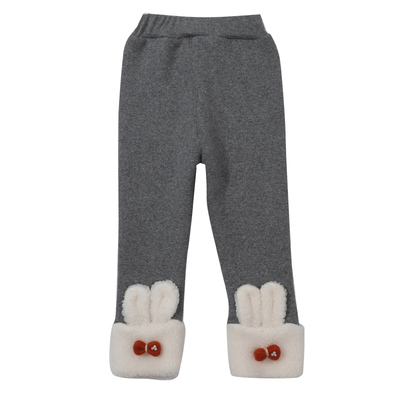 2025新款秋冬加厚女童加绒裤子