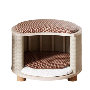 四季通用可坐猫窝凳封闭式冬夏两用猫窝冬保暖安全感不塌陷不占地